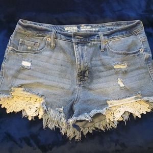 High rise Jean Shorts